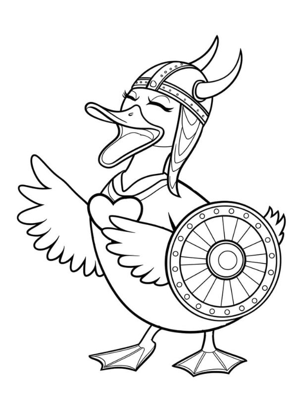 tô màu con vịt 18