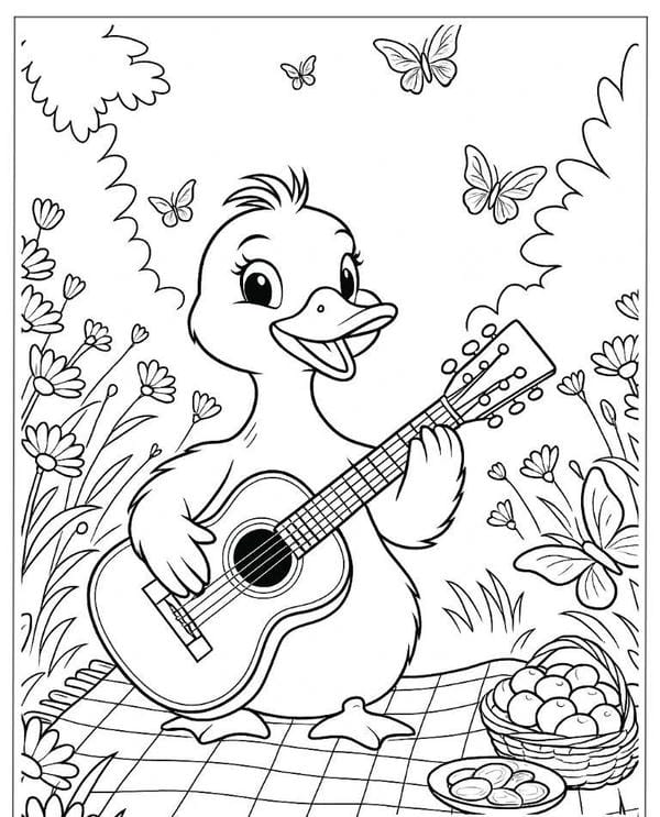 tô màu con vịt 20