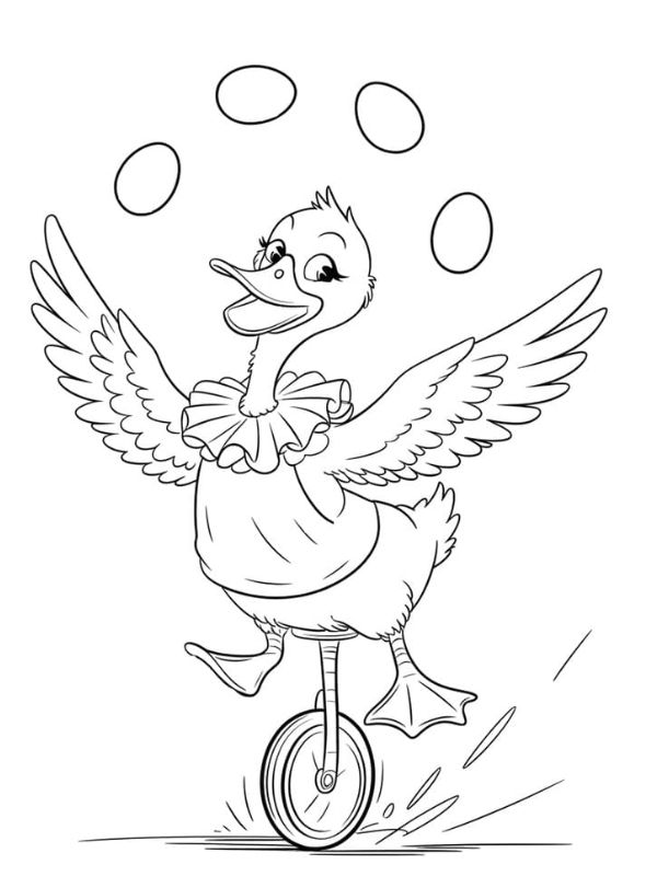 tô màu con vịt 20