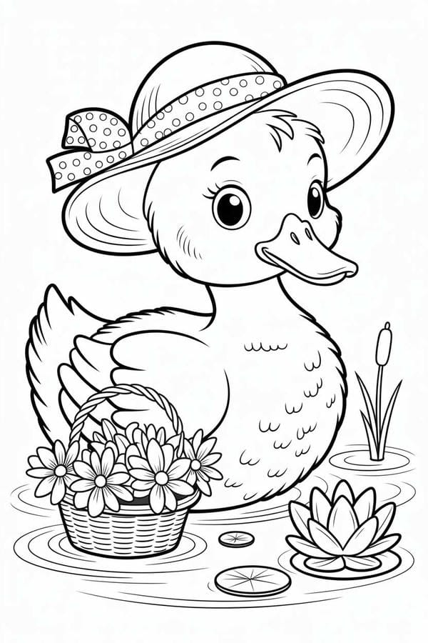 tô màu con vịt 21