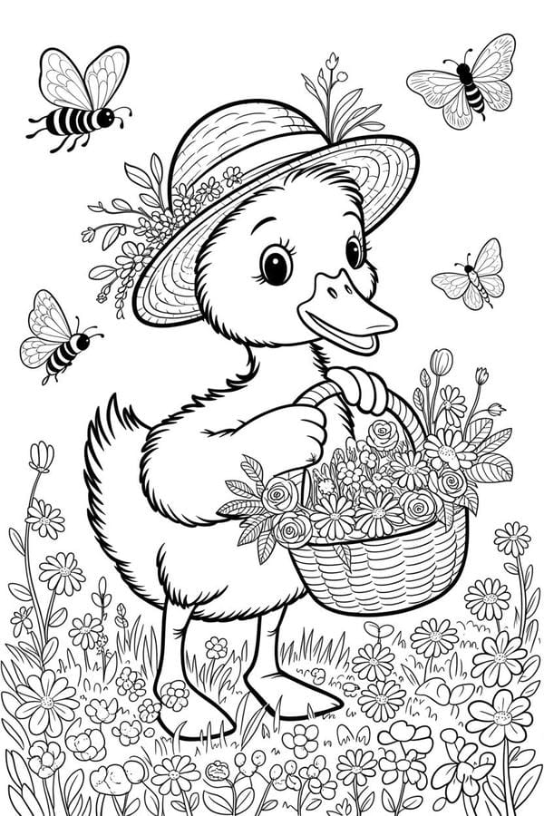 tô màu con vịt 23