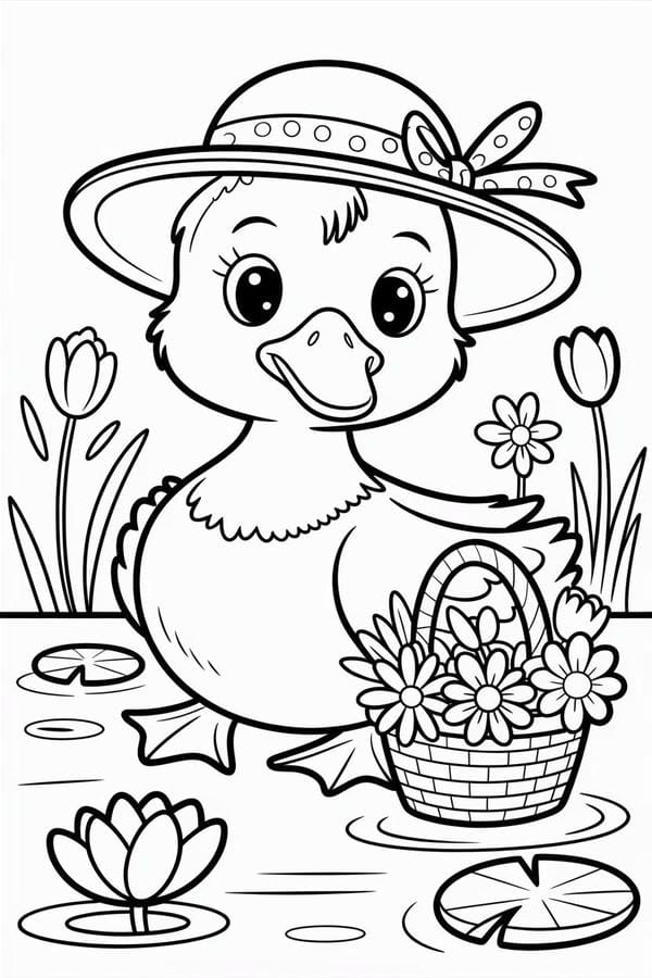 tô màu con vịt 24