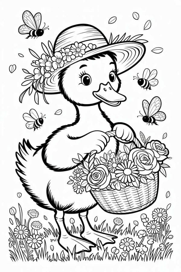 tô màu con vịt 25