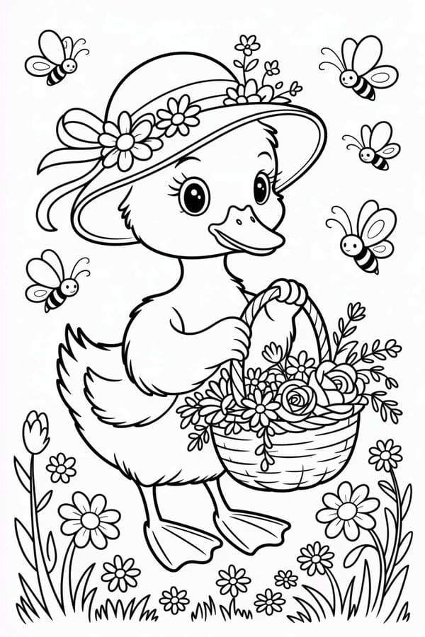 tô màu con vịt 26