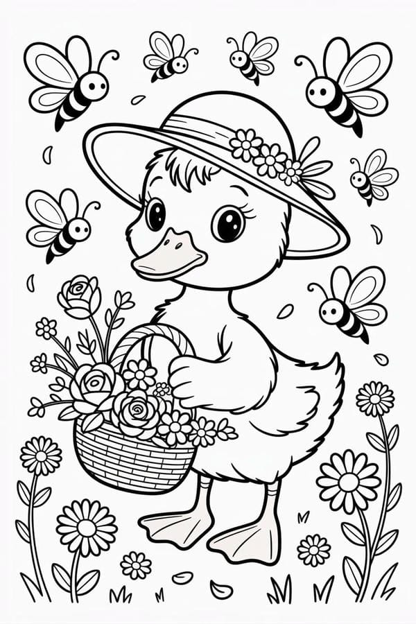 tô màu con vịt 27