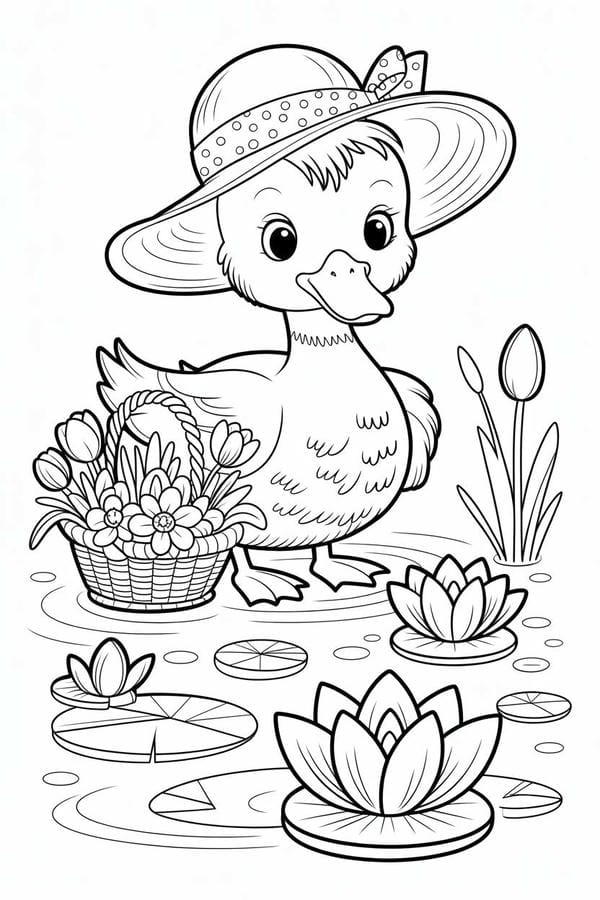 tô màu con vịt 28