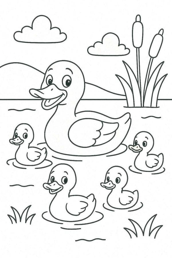 tô màu con vịt 29