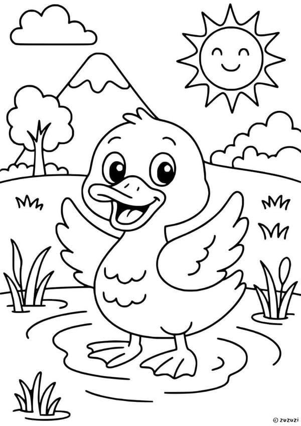 tô màu con vịt 31