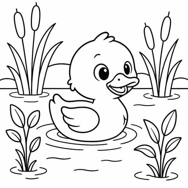 tô màu con vịt 32