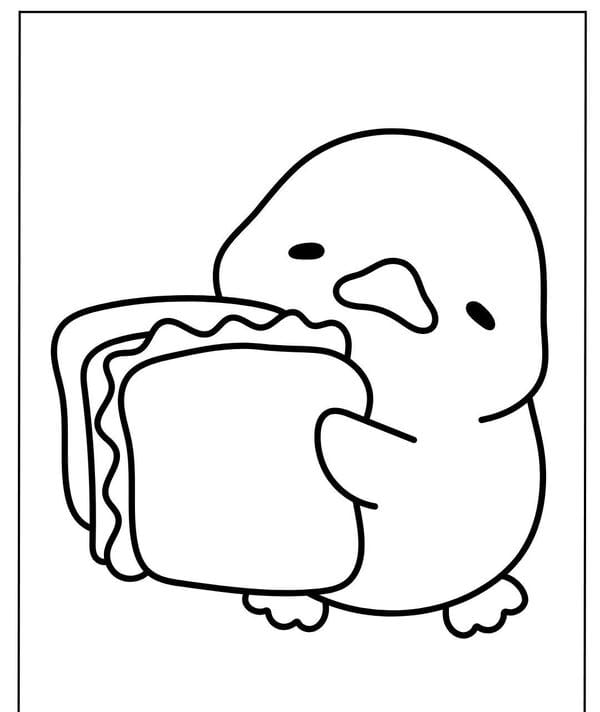 tô màu con vịt 4