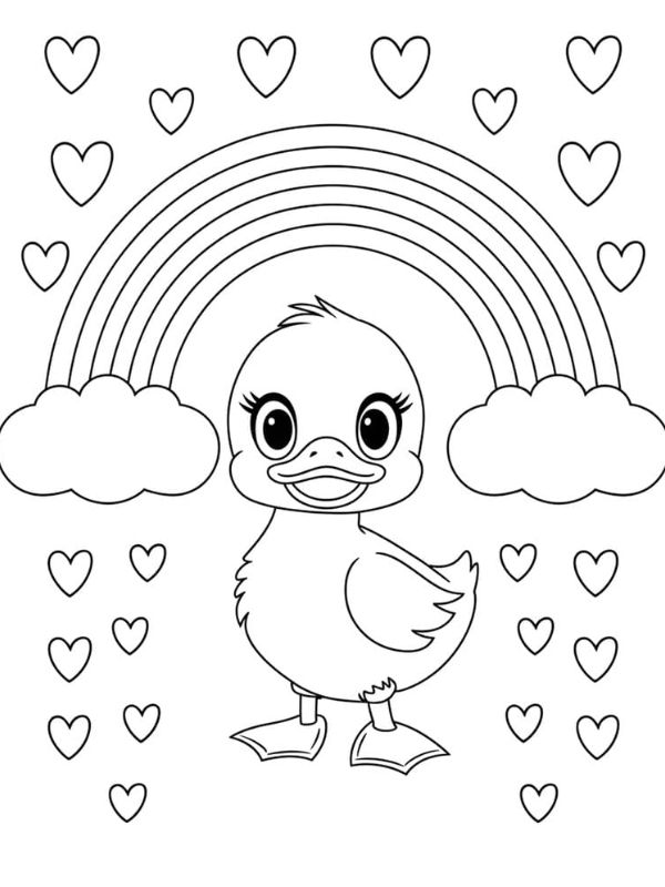 tô màu con vịt 9