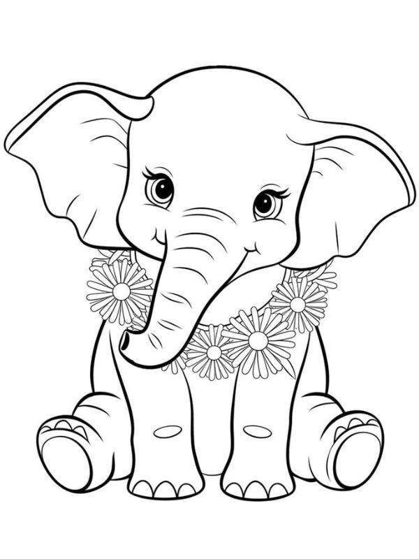 tô màu con voi 15