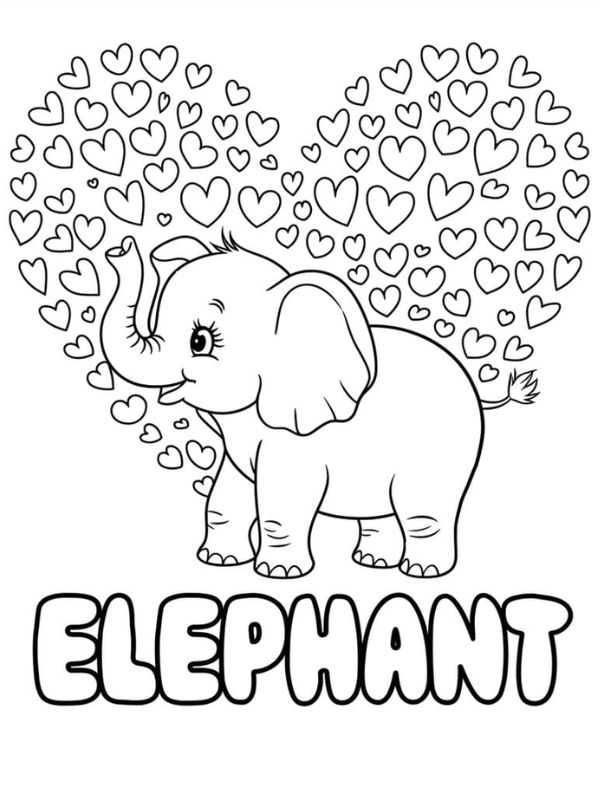tô màu con voi 2