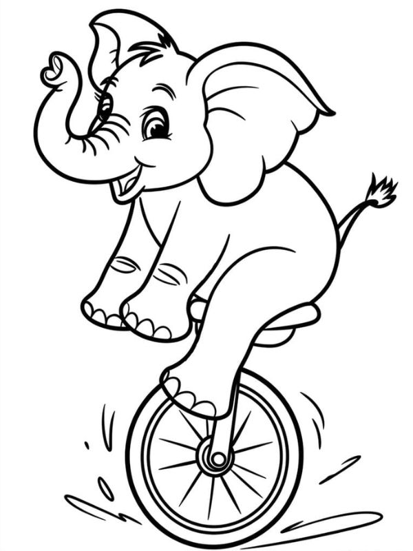 tô màu con voi 6