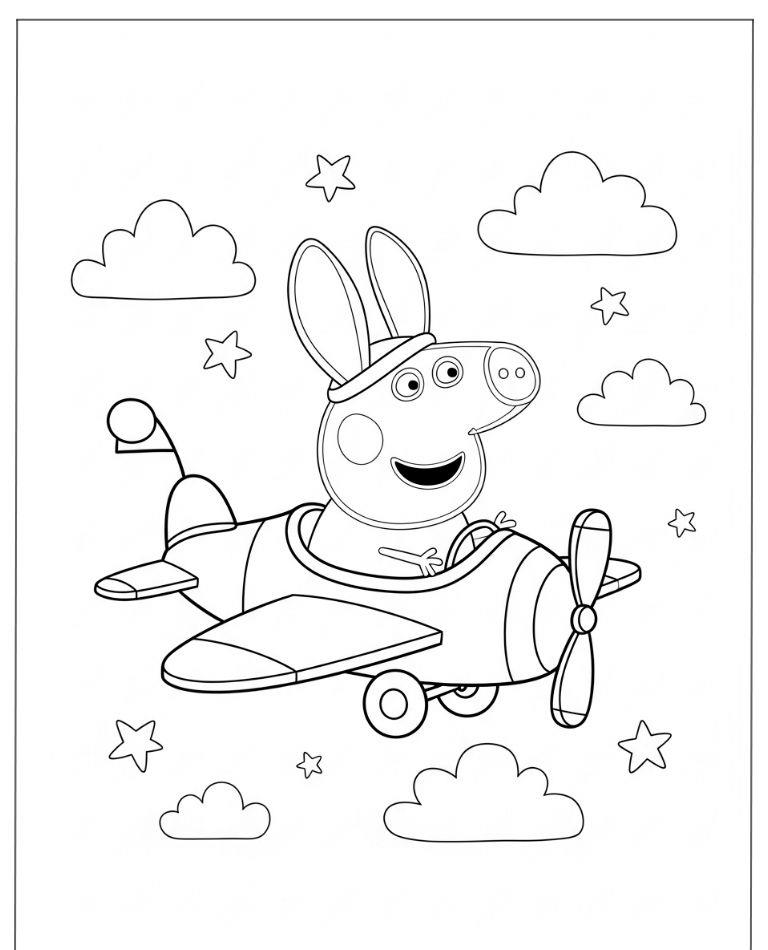 tô màu heo Peppa 11
