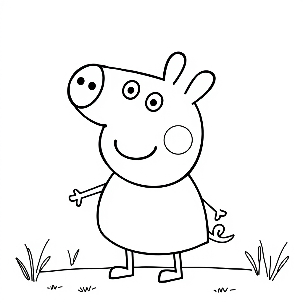 tô màu heo Peppa 17