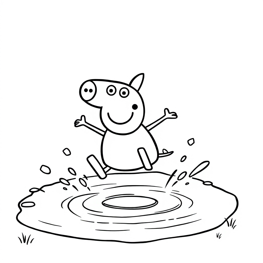 tô màu heo Peppa 20