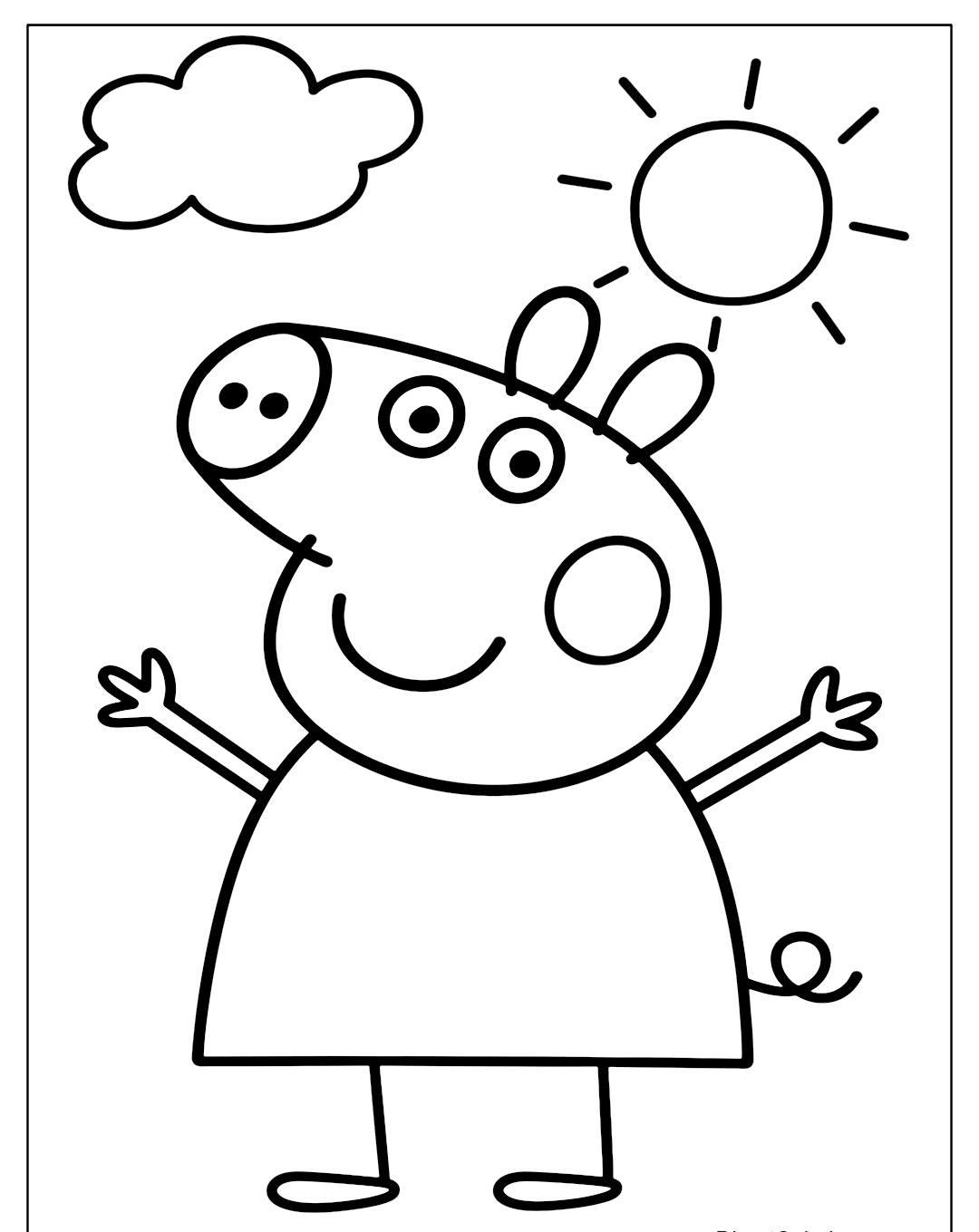 tô màu heo Peppa 22