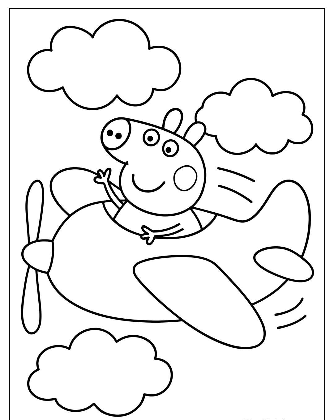 tô màu heo Peppa 24