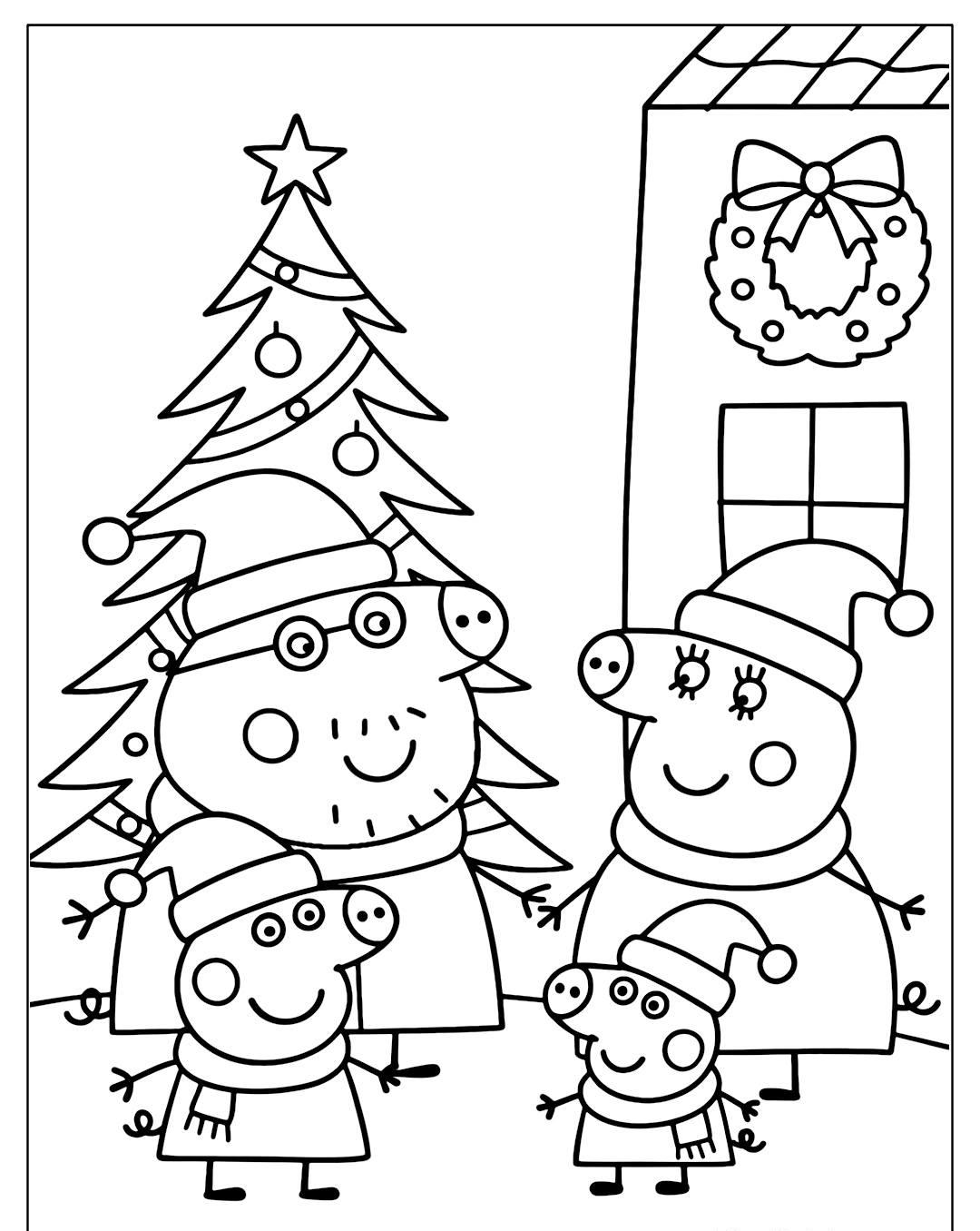 tô màu heo Peppa 28