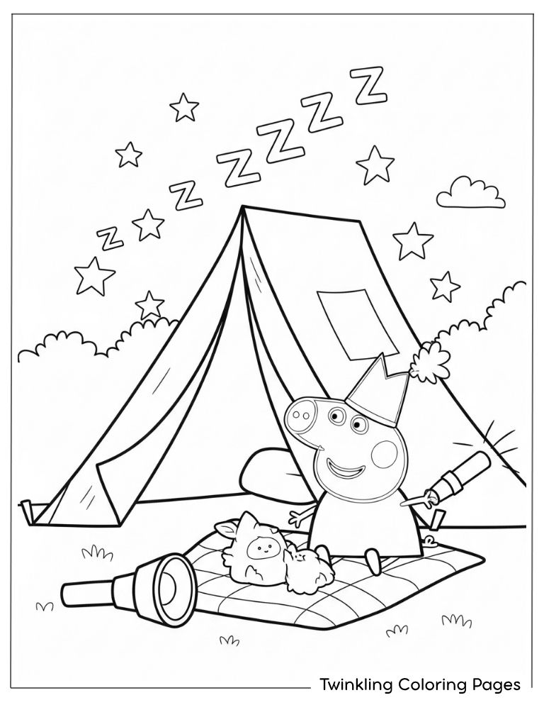 tô màu heo Peppa 6