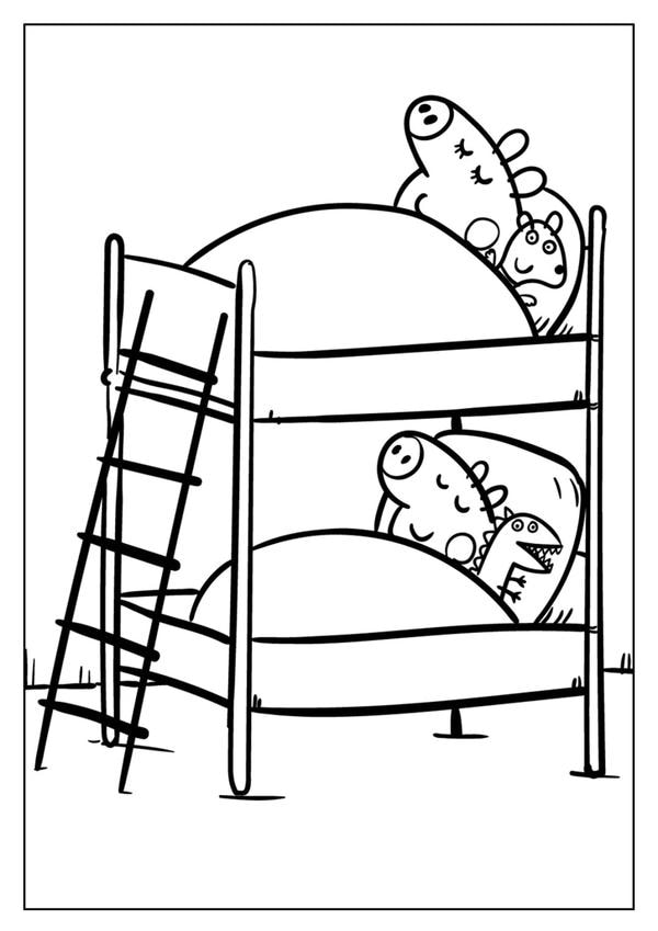 tô màu heo peppa 12