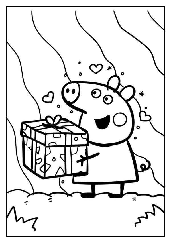 tô màu heo peppa 19