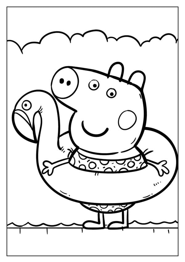 tô màu heo peppa 20