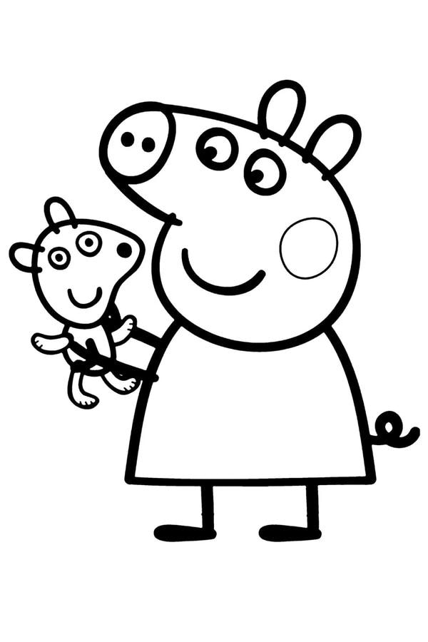 tô màu heo peppa 21