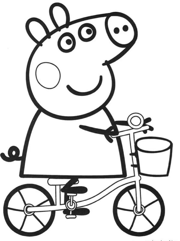 tô màu heo peppa 25