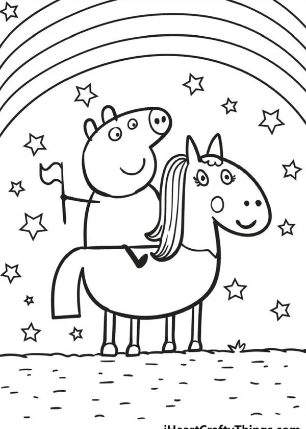 tô màu heo peppa 26