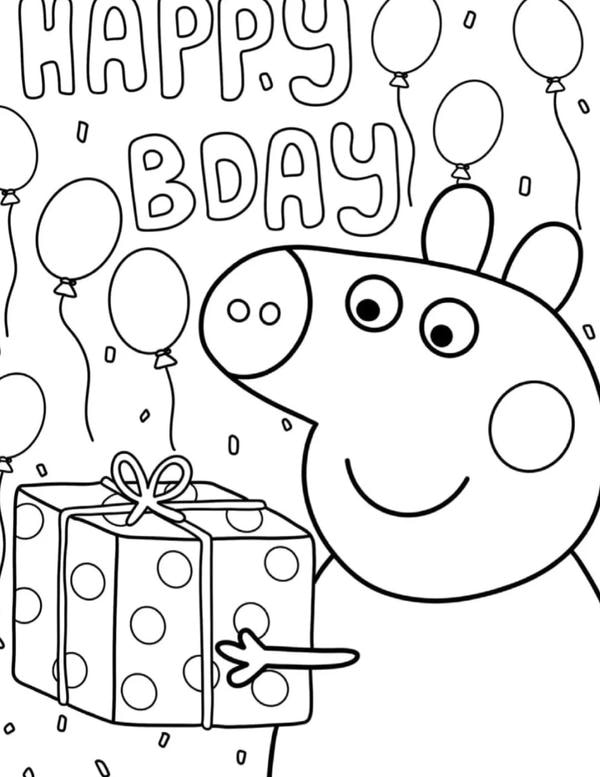 tô màu heo peppa 27