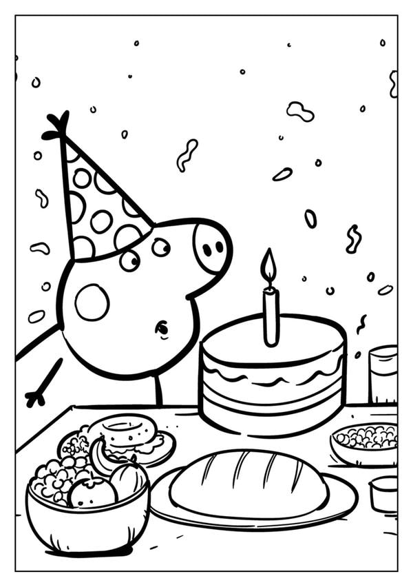 tô màu heo peppa 31