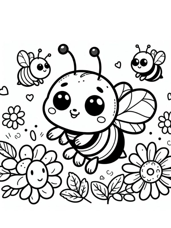 tô màu hình con ong