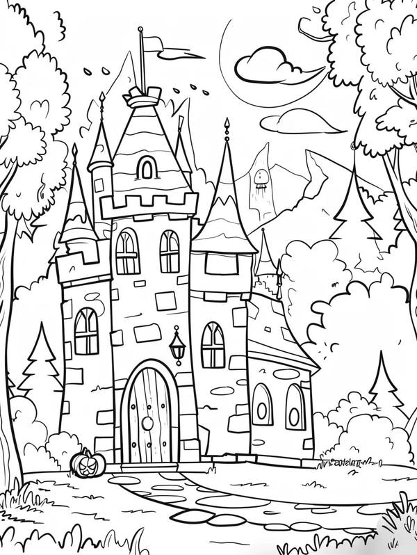 tô màu lâu đài 12