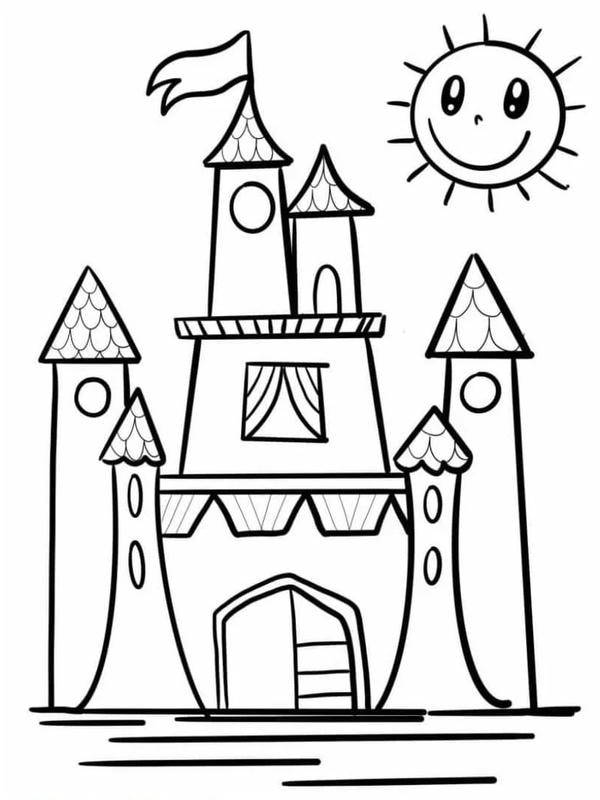 tô màu lâu đài 24