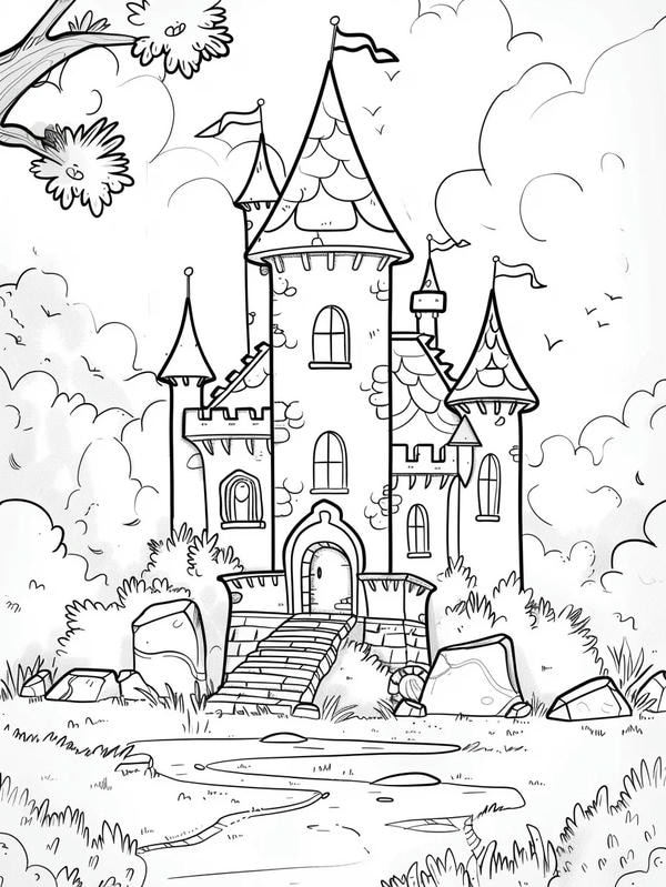 tô màu lâu đài 26