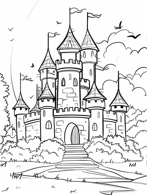 tô màu lâu đài 29