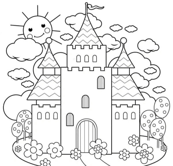 tô màu lâu đài 3