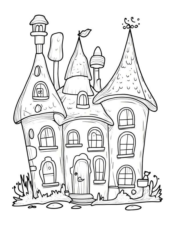 tô màu lâu đài 6