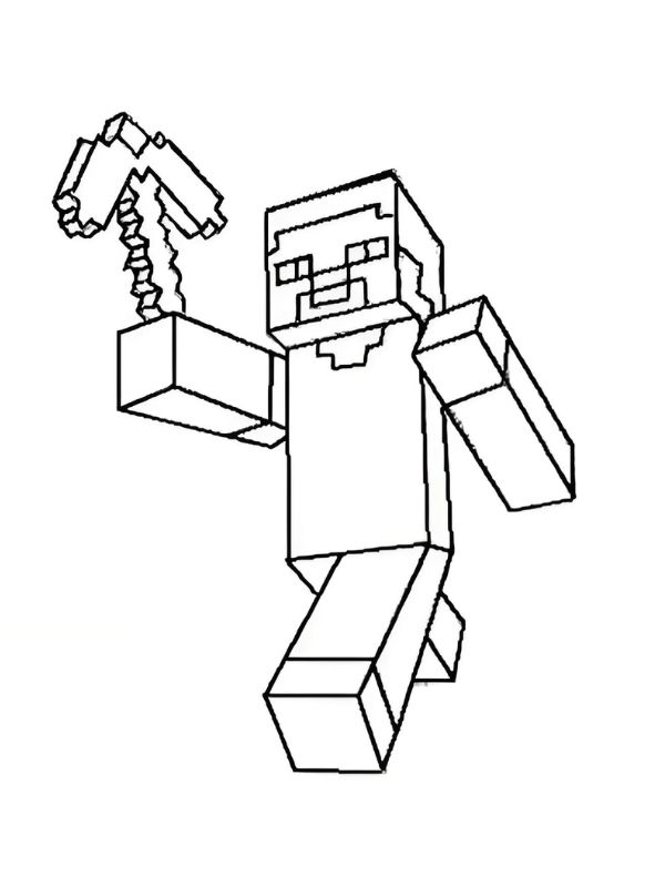 tô màu minecraft 10