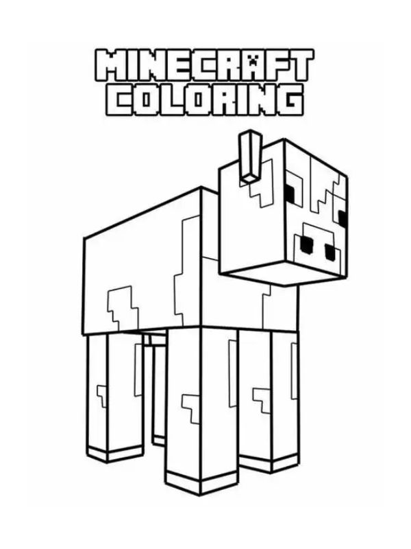 tô màu minecraft 12