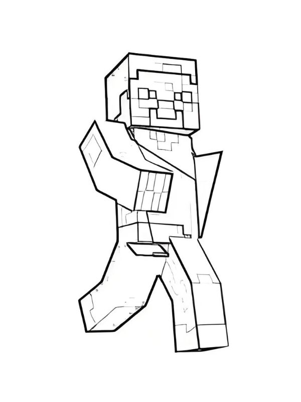 tô màu minecraft 15