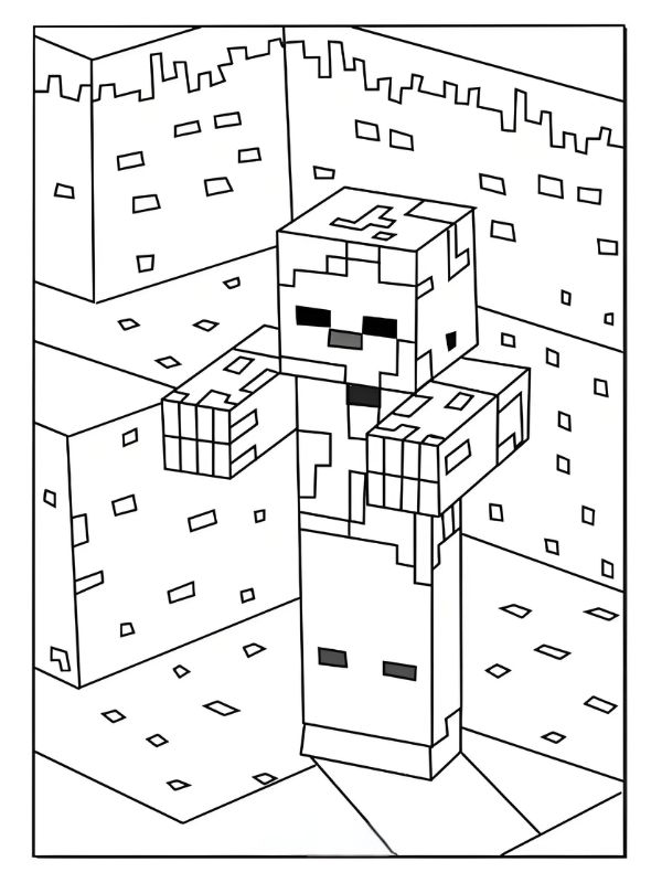 tô màu minecraft 20