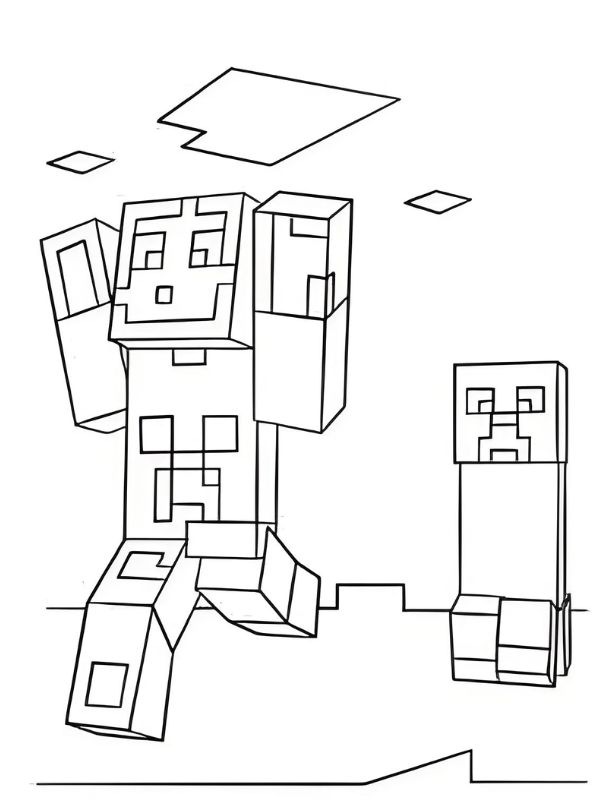 tô màu minecraft 23