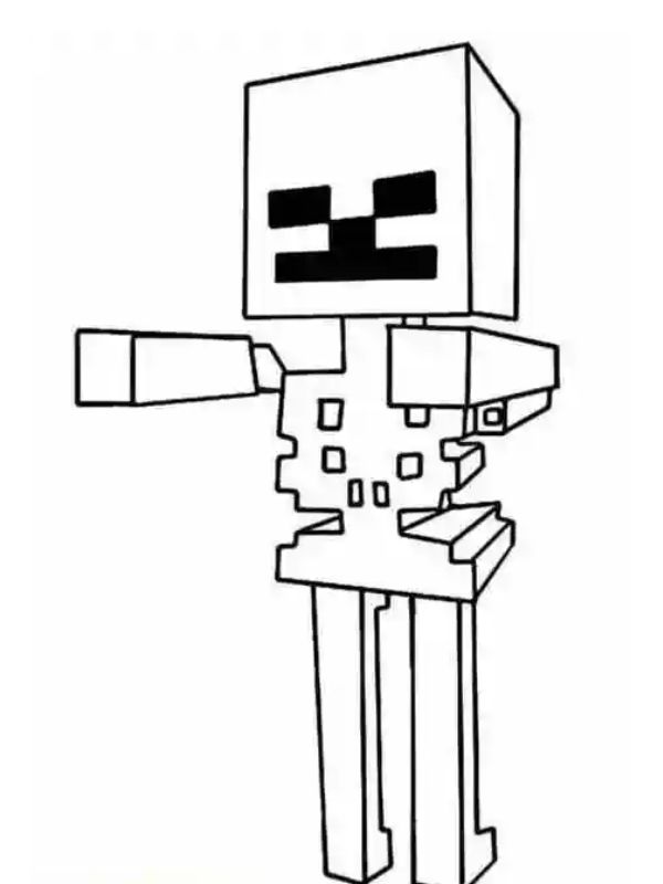 tô màu minecraft 24