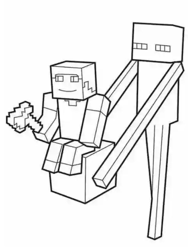 tô màu minecraft 25