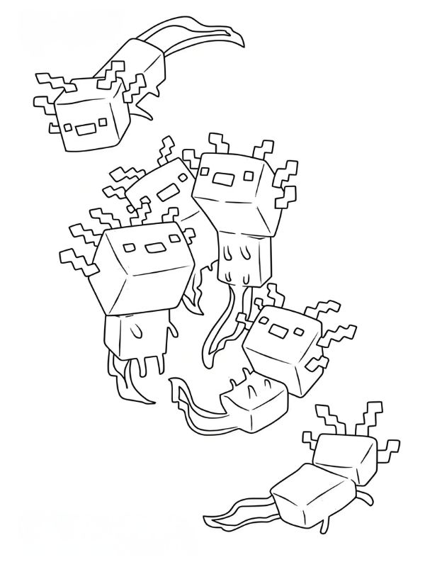 tô màu minecraft 26