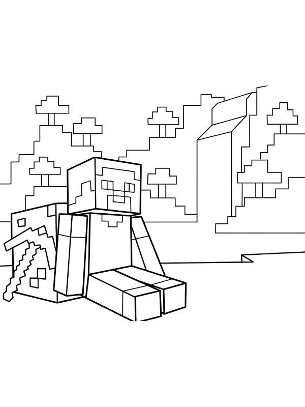 tô màu minecraft 4