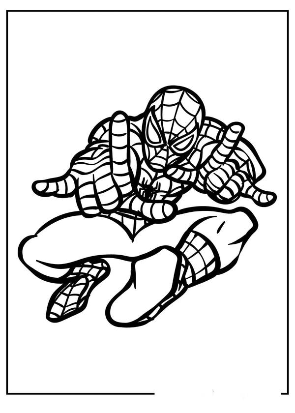 tô màu người nhện 1
